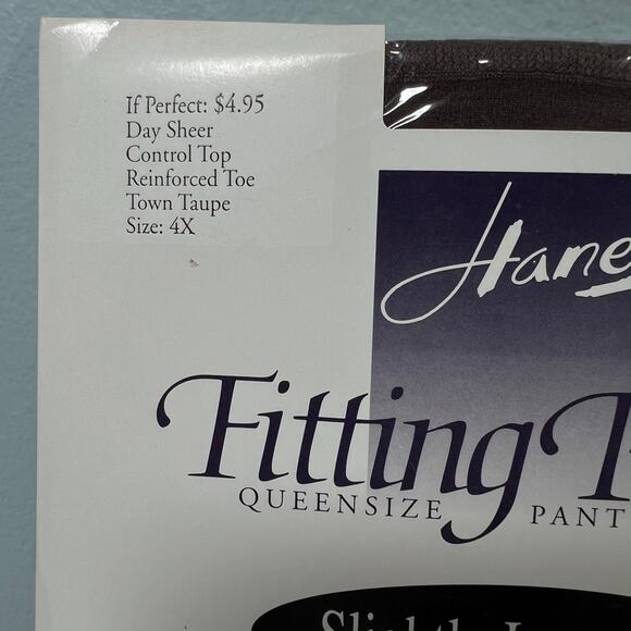 Hanes Fitting Pretty 3 Pair Queensize Size 4X Plus Pantyhose 770 Shapers - Picture 3 of 7